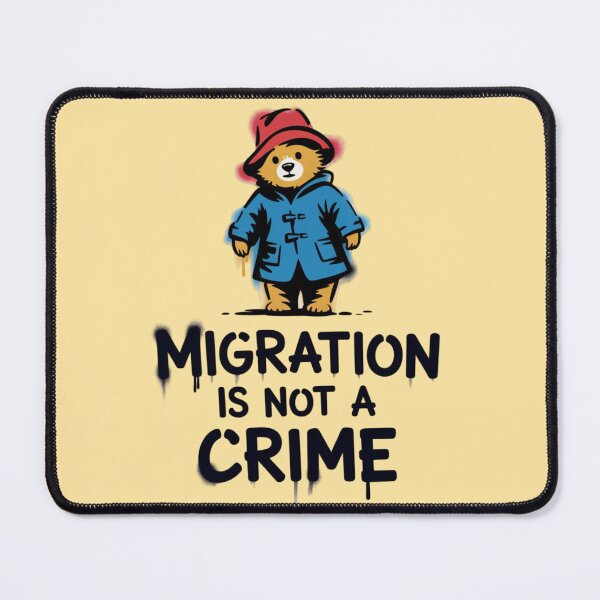 Item preview, Banksy - Migration is not a crime designed and sold by 123ks.