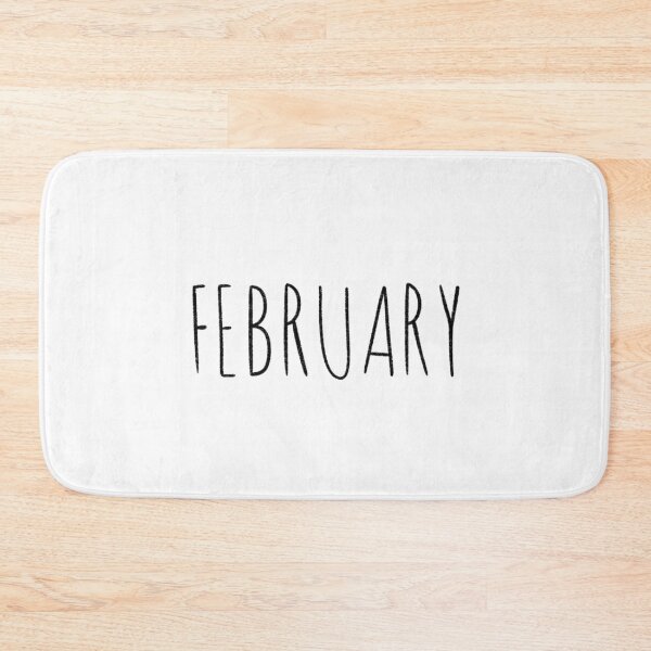 Item preview, Cute February Hand Lettered Typography Handwritten Monthly Artwork designed and sold by somimalikkk.