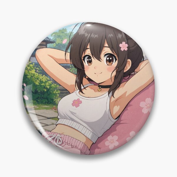 Item preview,  Cute anime manga girl reclining with a cup of coffee designed and sold by Vintage Designs +.