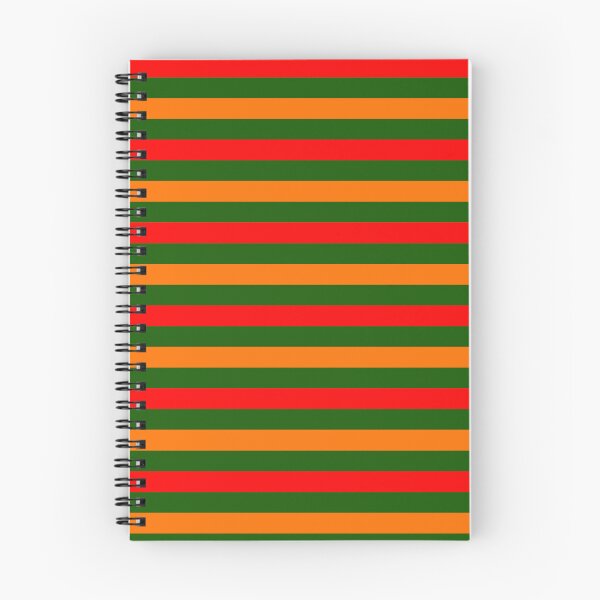 Item preview, Red And Orange Stripes Design Green  designed and sold by PatternTitan.