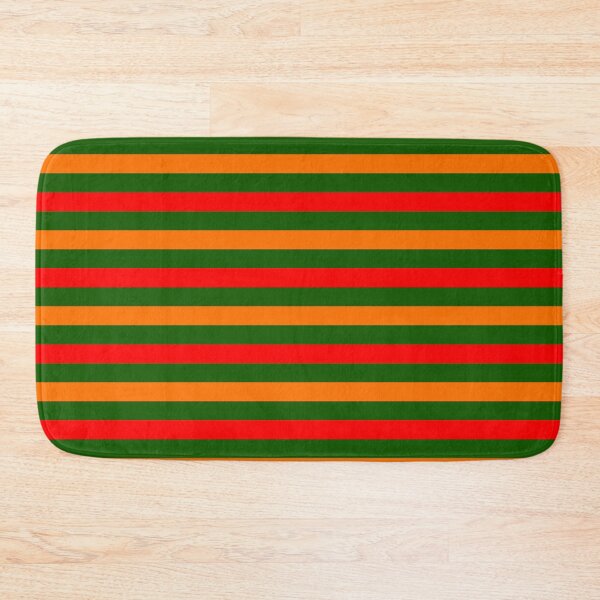 Item preview, Red And Orange Stripes Design Green  designed and sold by PatternTitan.