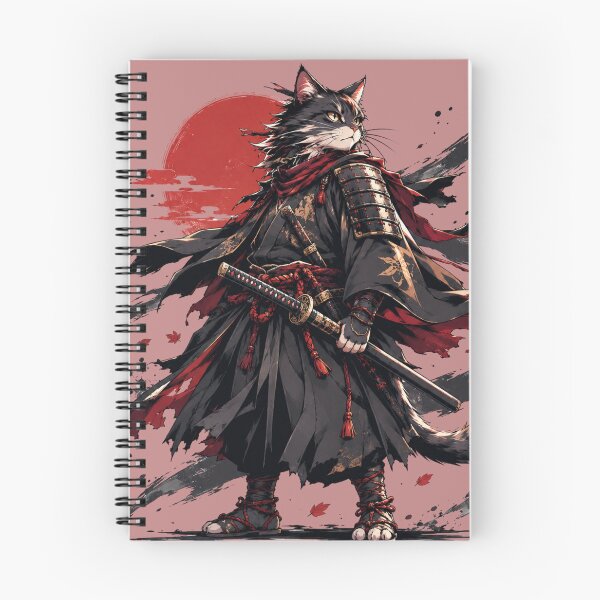 Artikelvorschau, Anime Katze Ronin Samurai Krieger entworfen und verkauft von WelLarsDigitals.