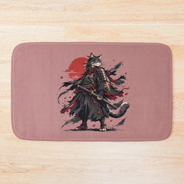 Item preview, Anime Cat Ronin Samurai Warrior designed and sold by WelLarsDigitals.