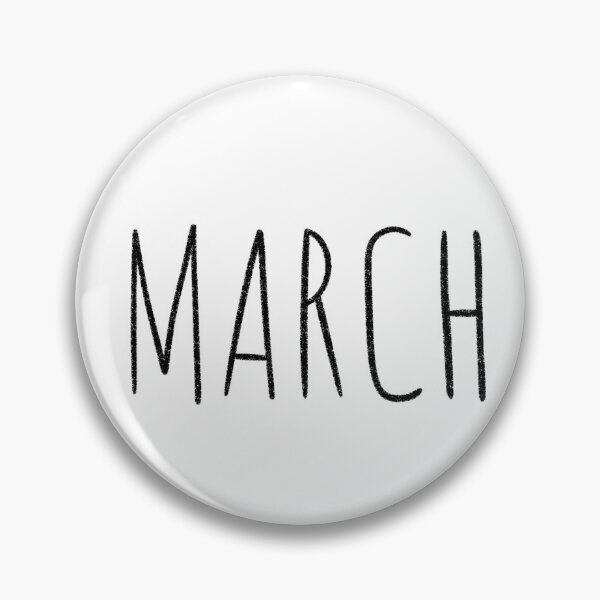 Item preview, Cute March Hand Lettered Typography Handwritten Monthly Artwork designed and sold by somimalikkk.