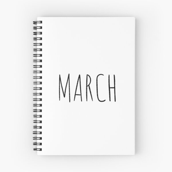 Item preview, Cute March Hand Lettered Typography Handwritten Monthly Artwork designed and sold by somimalikkk.