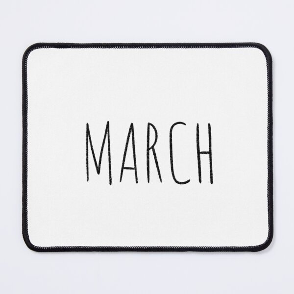 Item preview, Cute March Hand Lettered Typography Handwritten Monthly Artwork designed and sold by somimalikkk.