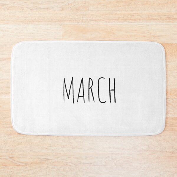 Item preview, Cute March Hand Lettered Typography Handwritten Monthly Artwork designed and sold by somimalikkk.