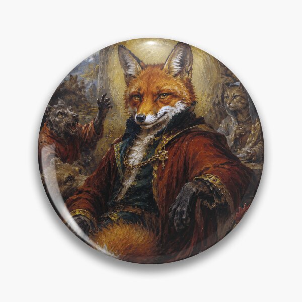 Item preview, Reynard the Fox painting. designed and sold by GalleryKauffeld.