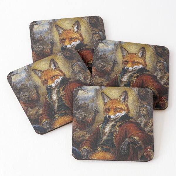 Item preview, Reynard the Fox painting. designed and sold by GalleryKauffeld.