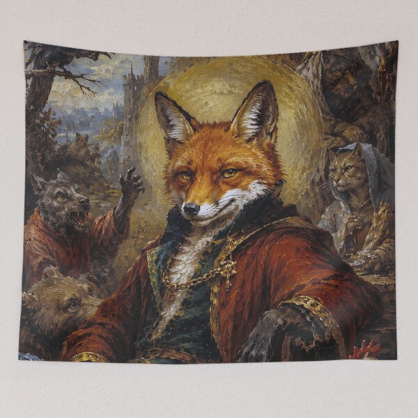 Item preview, Reynard the Fox painting. designed and sold by GalleryKauffeld.