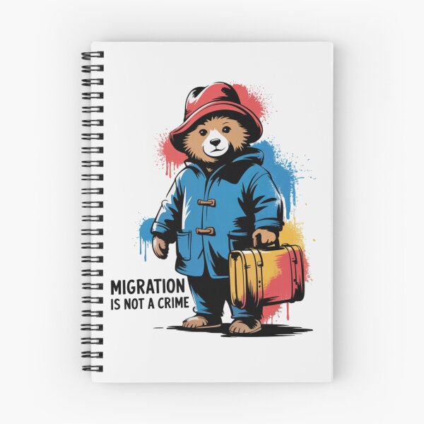 Item preview, Banksy Bear - Migration is not a crime designed and sold by 123ks.