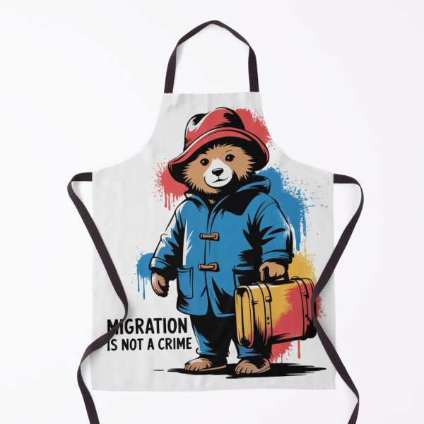 Item preview, Banksy Bear - Migration is not a crime designed and sold by 123ks.