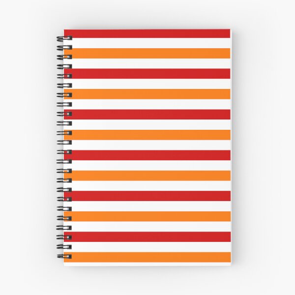 Item preview,  Red And Orange Stripes Design White  designed and sold by PatternTitan.