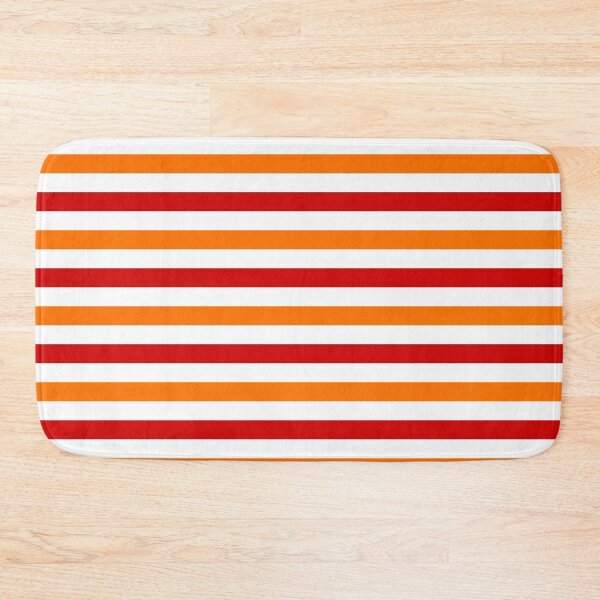 Item preview,  Red And Orange Stripes Design White  designed and sold by PatternTitan.