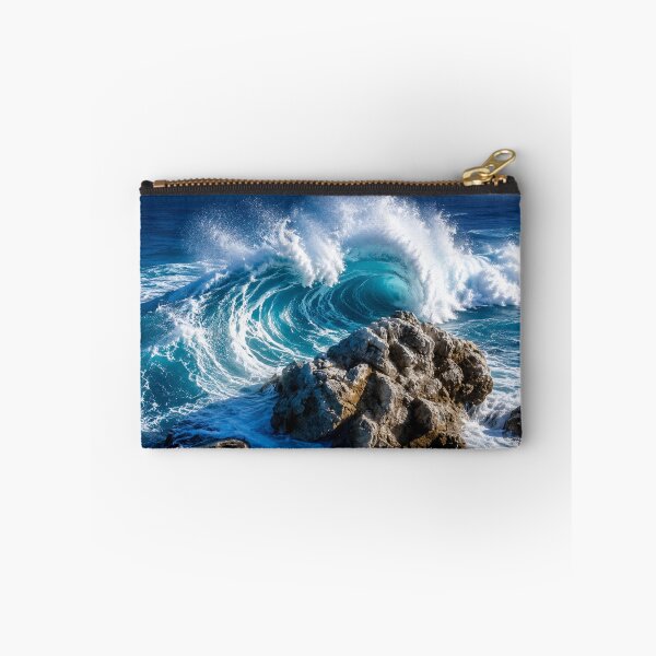 Item preview, Powerful Ocean Wave Crashing Over Coastal Rocks designed and sold by Wild Bloom Paws.