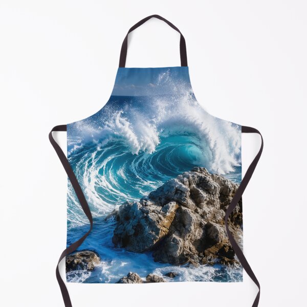 Item preview, Powerful Ocean Wave Crashing Over Coastal Rocks designed and sold by Wild Bloom Paws.