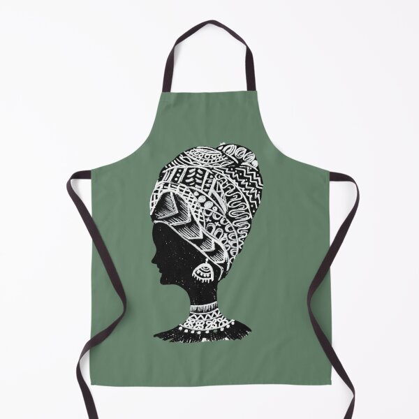 Item preview, Elegant African Tribal Woman Silhouette Art designed and sold by O&A Arts.