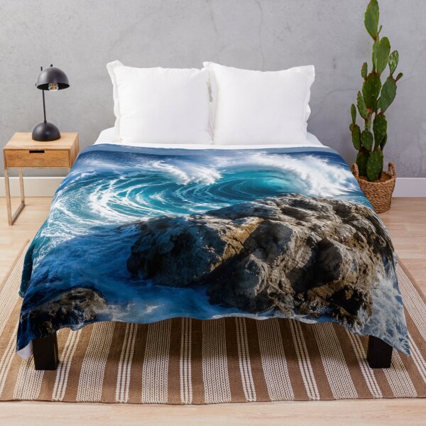 Item preview, Powerful Ocean Wave Crashing Over Coastal Rocks designed and sold by Wild Bloom Paws.