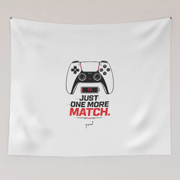 Item preview, ? Just One More Match – 1% Battery Gamer designed and sold by Musamem  Designs.