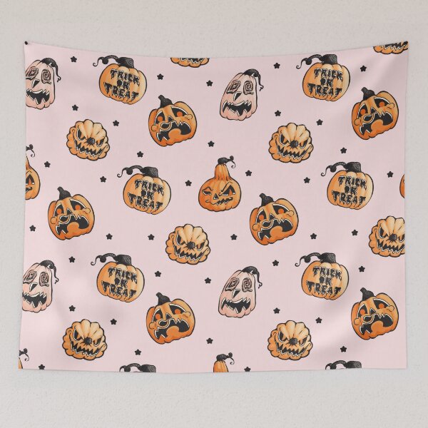 Item preview, trick or treat halloween pumpkins designed and sold by Arty and Awkward.