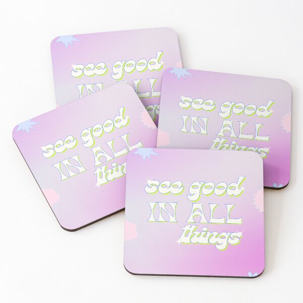Item preview, See Good In All Things Retro Quote designed and sold by jianina-alondra.