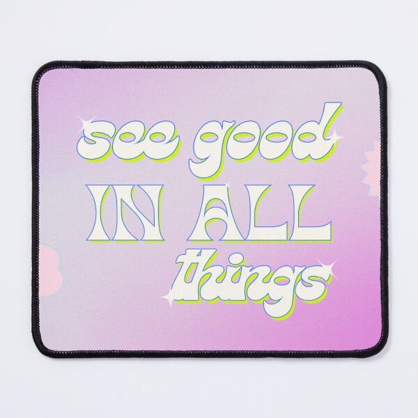 Item preview, See Good In All Things Retro Quote designed and sold by jianina-alondra.