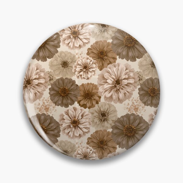 Item preview, Petaled Zinnia Floral  - Flower Bouquet Pattern - Retirement Gifts For Grandma designed and sold by RoyalStarsPatts.