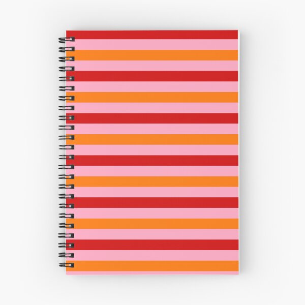 Item preview, Red And Orange Stripes Design Pink  designed and sold by PatternTitan.