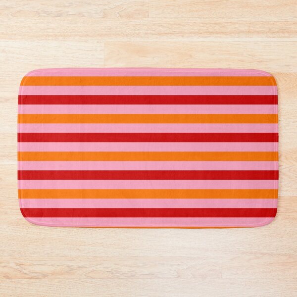 Item preview, Red And Orange Stripes Design Pink  designed and sold by PatternTitan.