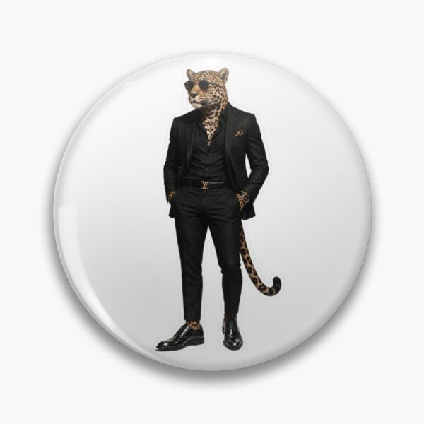 Item preview, Dapper Leopard in Black Suit designed and sold by Snurly.