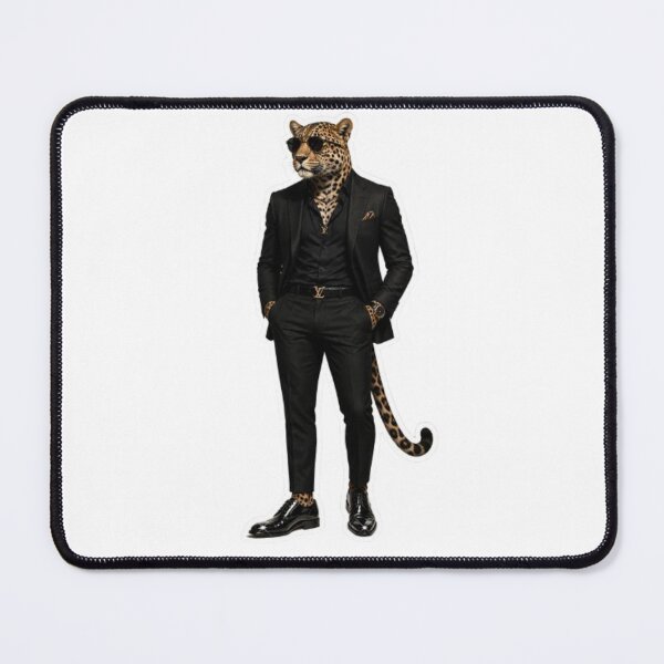 Item preview, Dapper Leopard in Black Suit designed and sold by Snurly.