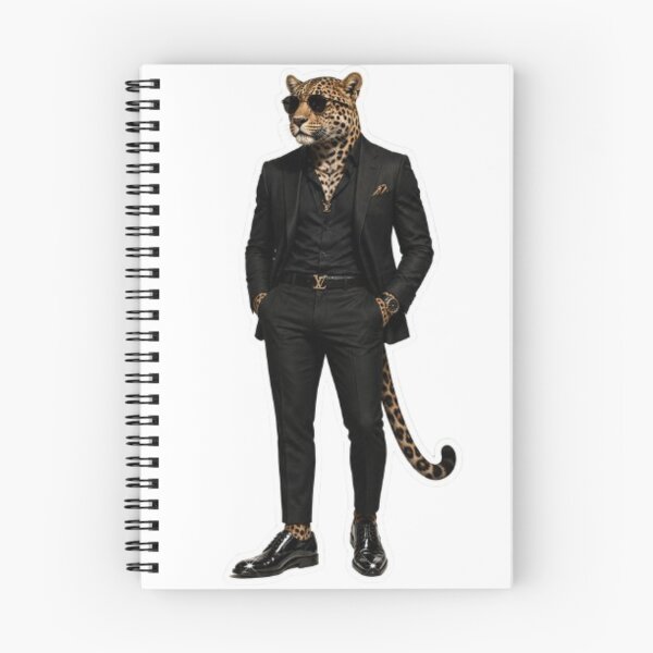 Item preview, Dapper Leopard in Black Suit designed and sold by Snurly.