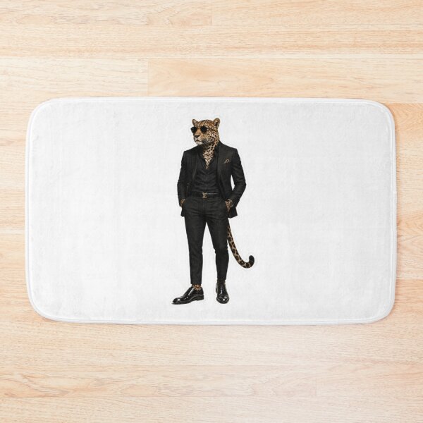 Item preview, Dapper Leopard in Black Suit designed and sold by Snurly.