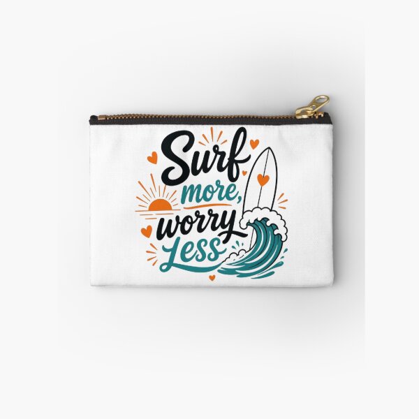 Item preview, Surf More Worry Less Retro Surf Wave Design designed and sold by GloboStyle Design .
