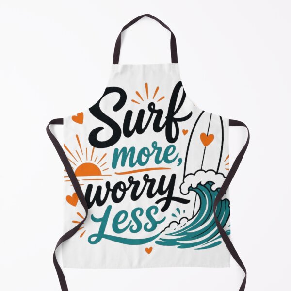 Item preview, Surf More Worry Less Retro Surf Wave Design designed and sold by GloboStyle Design .
