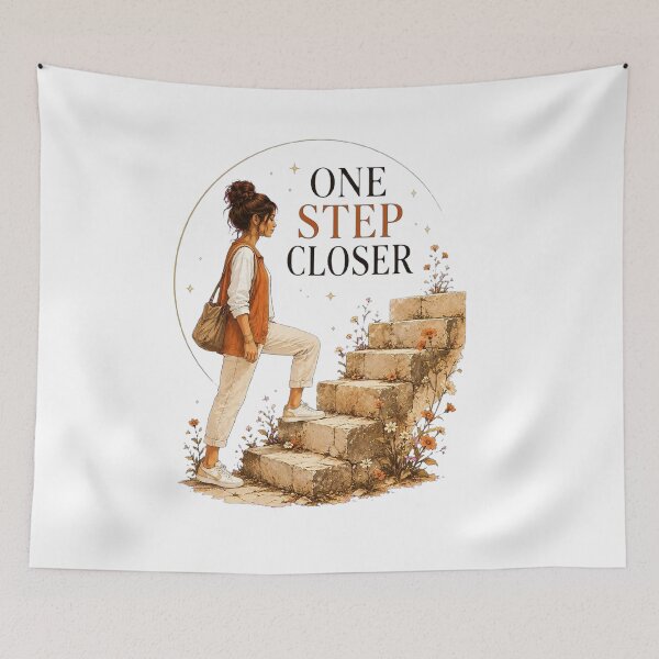 Item preview, One Step Closer - Daily Motivation designed and sold by ElleMind.