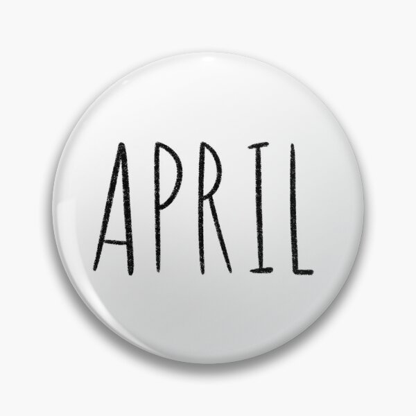 Item preview, Cute April Hand Lettered Typography Handwritten Monthly Artwork designed and sold by somimalikkk.