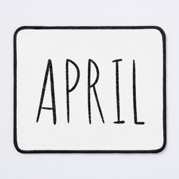 Item preview, Cute April Hand Lettered Typography Handwritten Monthly Artwork designed and sold by somimalikkk.