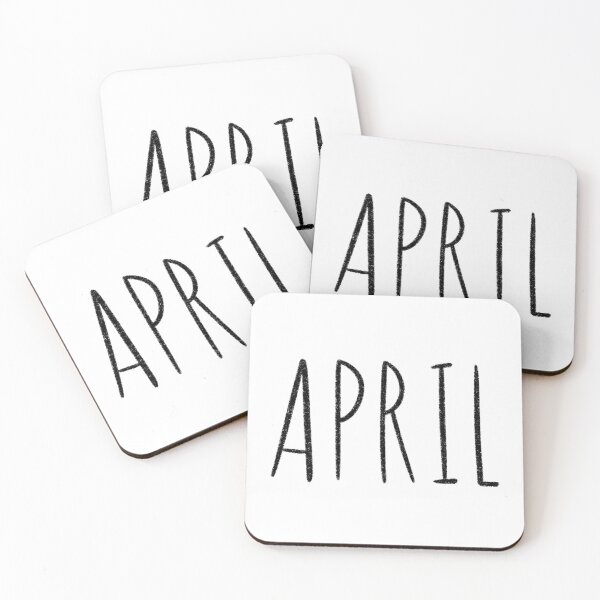 Item preview, Cute April Hand Lettered Typography Handwritten Monthly Artwork designed and sold by somimalikkk.