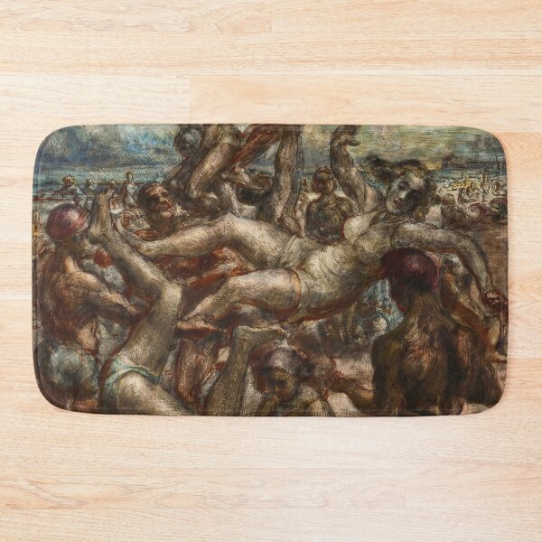Item preview, Coney Island Beach, No. 3 summer coastal fun landscape painting by Reginald Marsh designed and sold by Jéanpaul  Ferro.