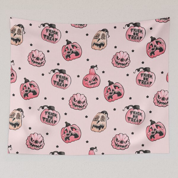 Item preview, trick or treat halloween pumpkins designed and sold by Arty and Awkward.