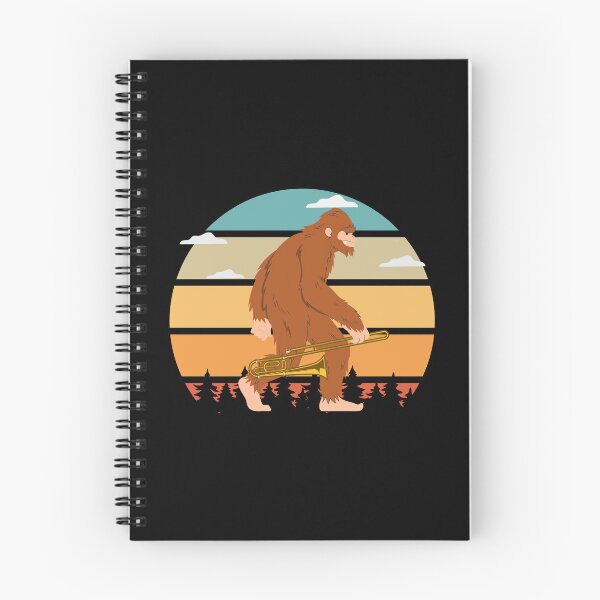 Item preview, Sasquatch Trombone Player Bigfoot Trombonist Graphic designed and sold by Rock Paper T-Shirts.