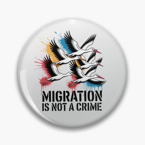 Item preview, BANKSY - MIGRATION IS NOT A CRIME designed and sold by 123ks.