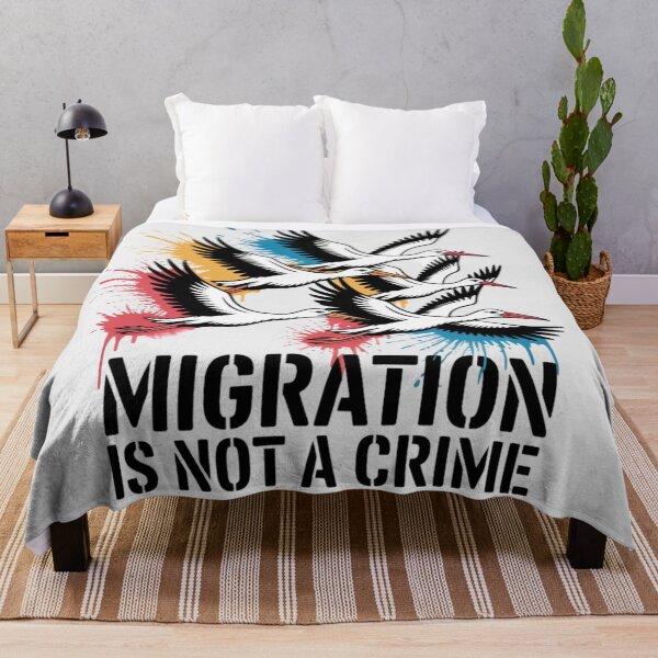 Item preview, BANKSY - MIGRATION IS NOT A CRIME designed and sold by 123ks.