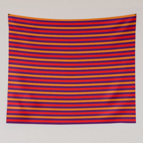Item preview, Red And Orange Stripes Design Purple  designed and sold by PatternTitan.