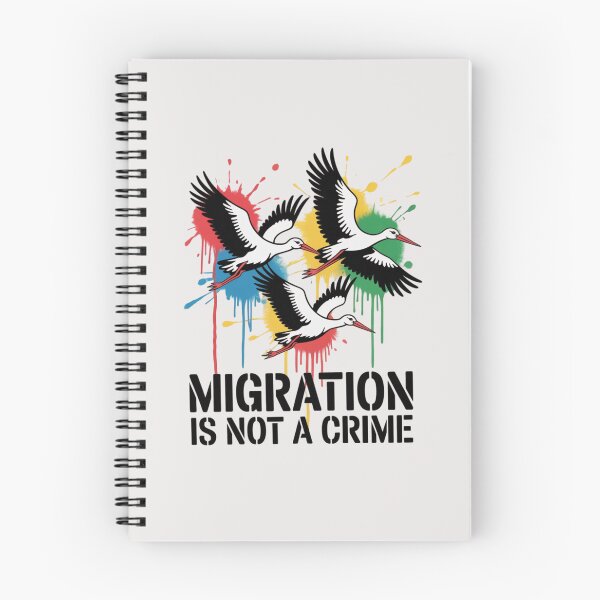 Item preview, BANKSY STORKS - MIGRATION IS NOT A CRIME designed and sold by 123ks.
