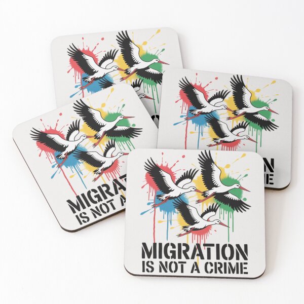 Item preview, BANKSY STORKS - MIGRATION IS NOT A CRIME designed and sold by 123ks.