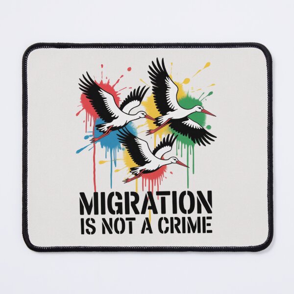 Item preview, BANKSY STORKS - MIGRATION IS NOT A CRIME designed and sold by 123ks.