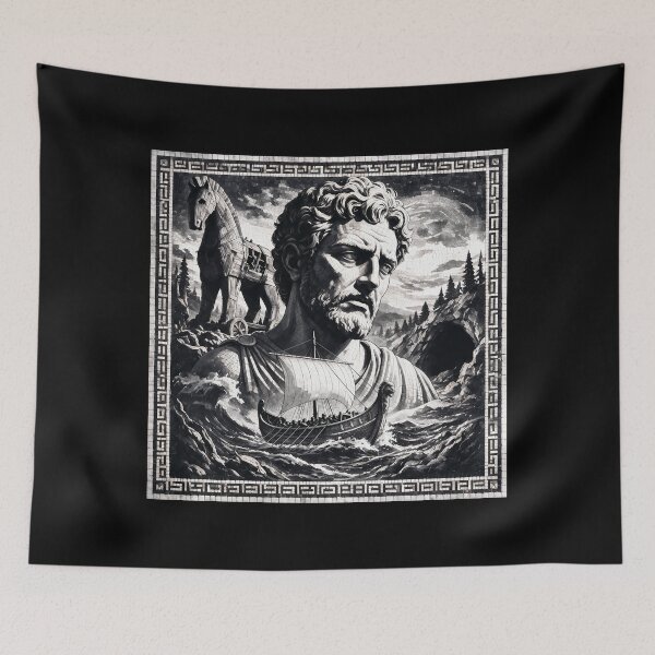 Item preview, Odysseus - Homer - Greek Mythology designed and sold by SpaceArt1.
