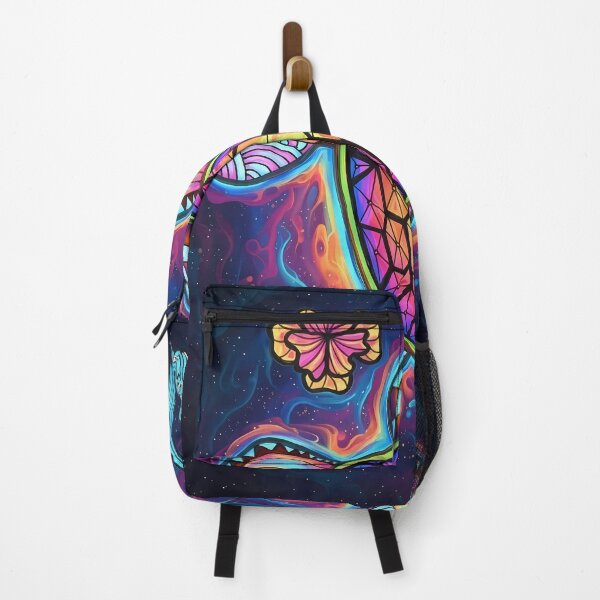 Item preview, Cosmic Sea Turtle - Hand Drawn Psychedelic Neon Nature Art designed and sold by Tafera.